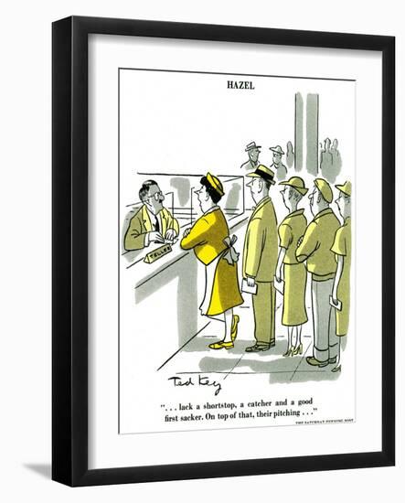 Hazel Cartoon-Ted Key-Framed Giclee Print