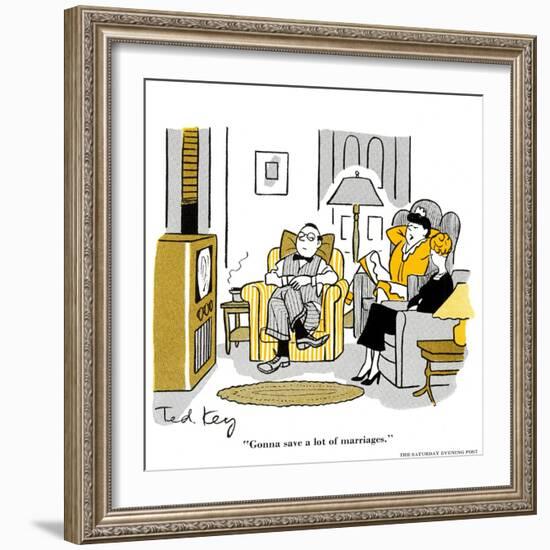 Hazel Cartoon-Ted Key-Framed Giclee Print