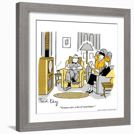 Hazel Cartoon-Ted Key-Framed Giclee Print