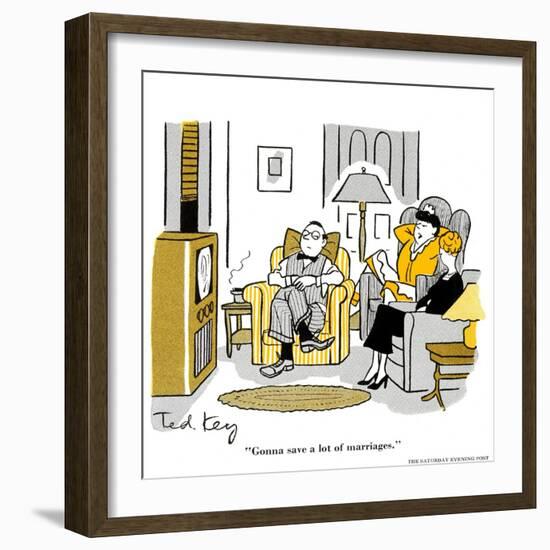 Hazel Cartoon-Ted Key-Framed Giclee Print