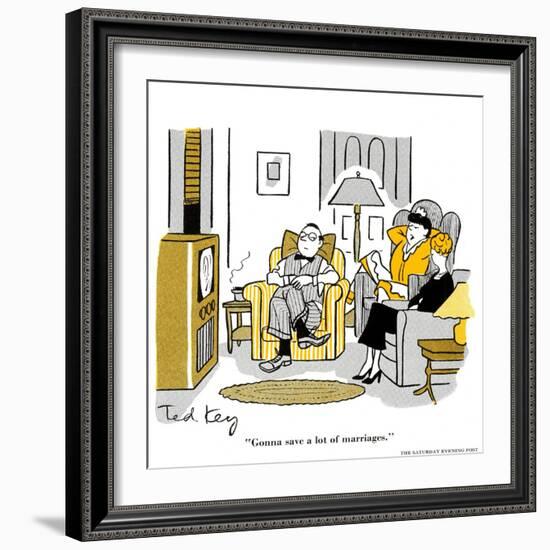 Hazel Cartoon-Ted Key-Framed Giclee Print