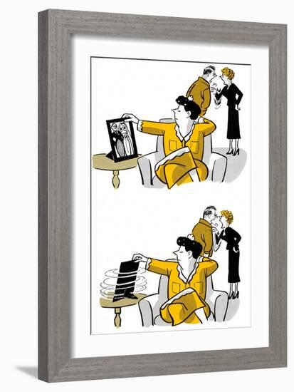 Hazel Cartoon-Ted Key-Framed Giclee Print