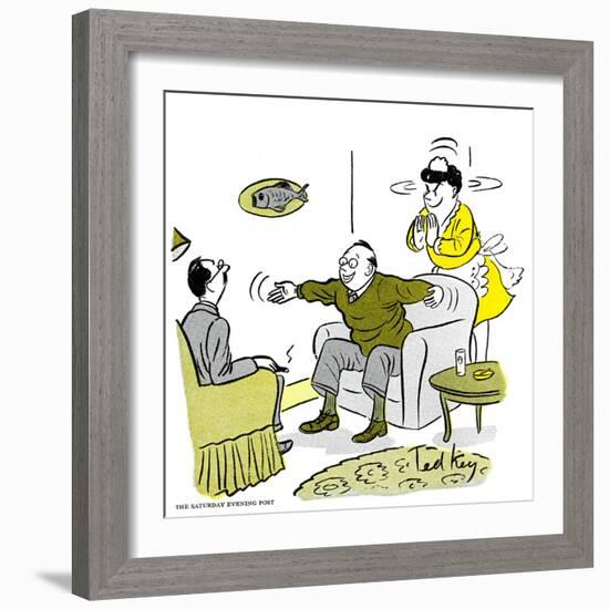 Hazel Cartoon-Ted Key-Framed Giclee Print