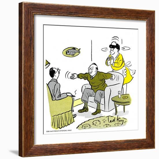 Hazel Cartoon-Ted Key-Framed Giclee Print