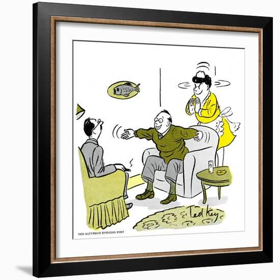 Hazel Cartoon-Ted Key-Framed Giclee Print