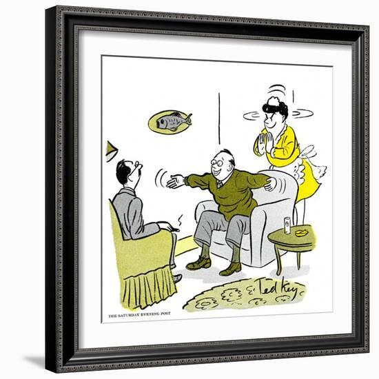 Hazel Cartoon-Ted Key-Framed Giclee Print