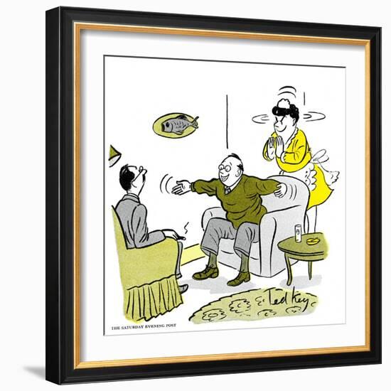 Hazel Cartoon-Ted Key-Framed Giclee Print