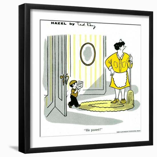 Hazel Cartoon-Ted Key-Framed Giclee Print