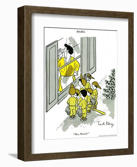 Hazel Cartoon-Ted Key-Framed Giclee Print