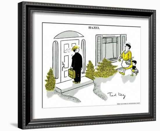 Hazel Cartoon-Ted Key-Framed Giclee Print