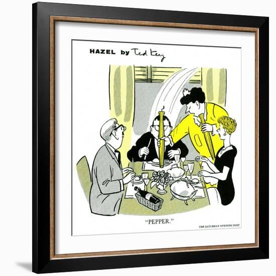 Hazel Cartoon-Ted Key-Framed Giclee Print