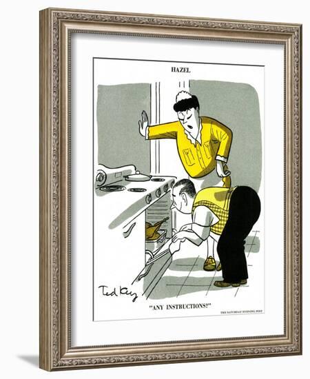 Hazel Cartoon-Ted Key-Framed Giclee Print