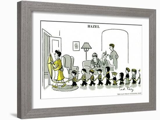 Hazel Cartoon-Ted Key-Framed Giclee Print