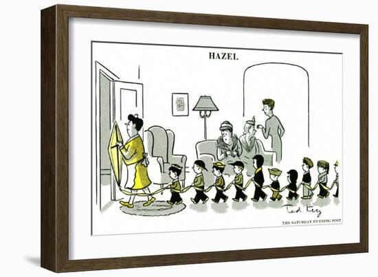 Hazel Cartoon-Ted Key-Framed Giclee Print