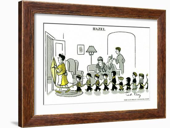 Hazel Cartoon-Ted Key-Framed Giclee Print