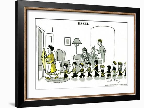 Hazel Cartoon-Ted Key-Framed Giclee Print