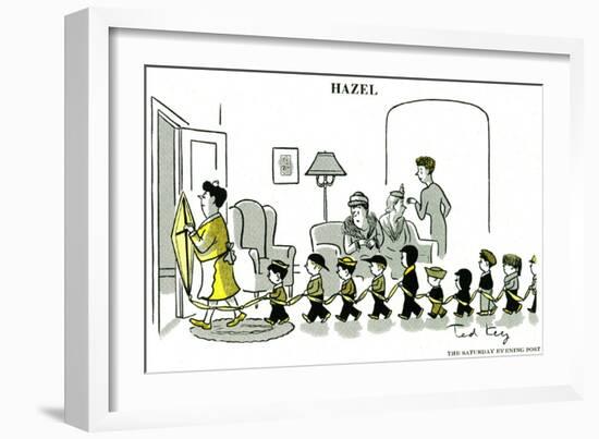 Hazel Cartoon-Ted Key-Framed Giclee Print