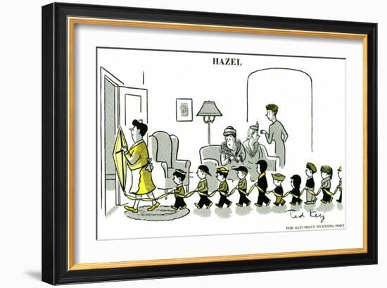 Hazel Cartoon-Ted Key-Framed Giclee Print