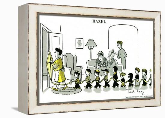 Hazel Cartoon-Ted Key-Framed Premier Image Canvas