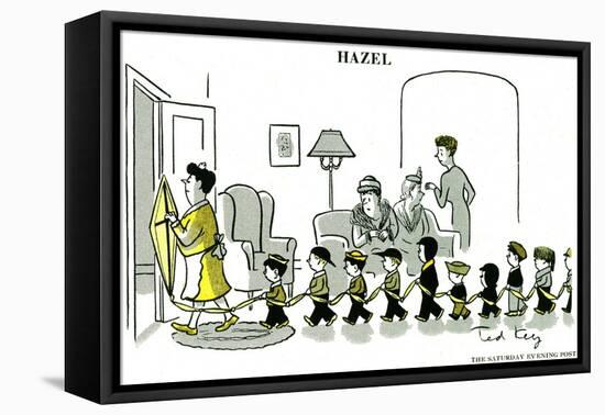 Hazel Cartoon-Ted Key-Framed Premier Image Canvas