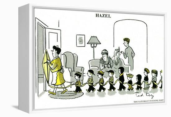 Hazel Cartoon-Ted Key-Framed Premier Image Canvas