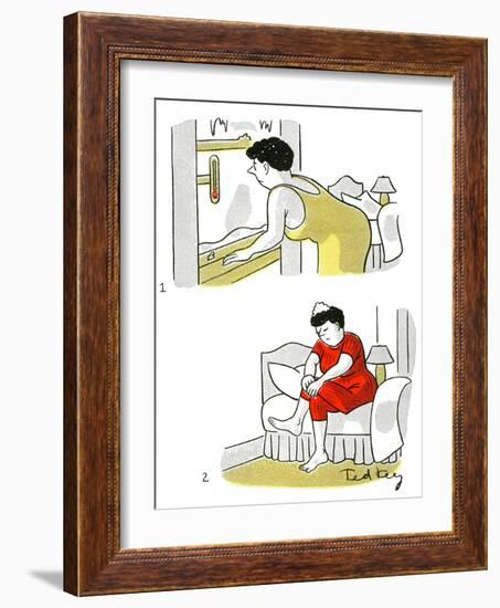 Hazel Cartoon-Ted Key-Framed Giclee Print