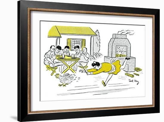 Hazel Cartoon-Ted Key-Framed Giclee Print