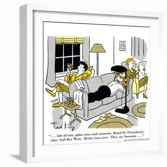 Hazel Cartoon-Ted Key-Framed Giclee Print