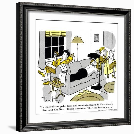 Hazel Cartoon-Ted Key-Framed Giclee Print