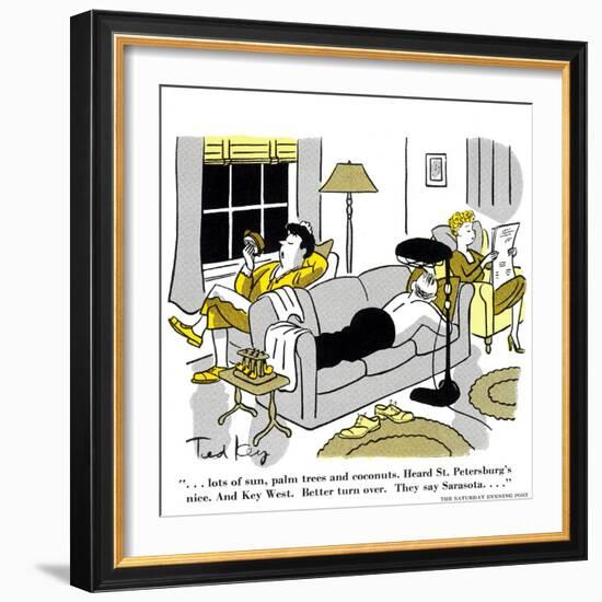 Hazel Cartoon-Ted Key-Framed Giclee Print