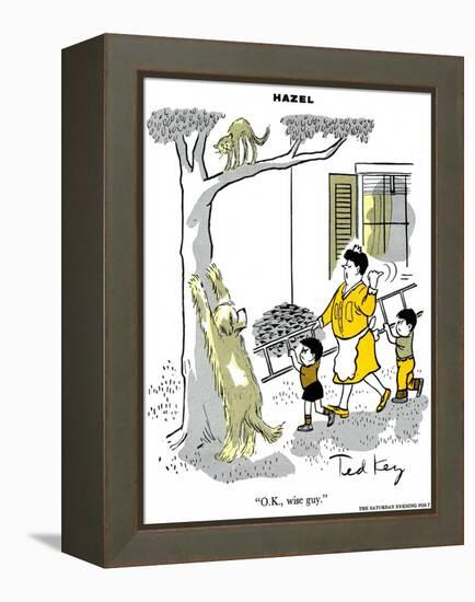 Hazel Cartoon-Ted Key-Framed Premier Image Canvas