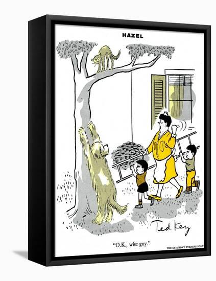 Hazel Cartoon-Ted Key-Framed Premier Image Canvas