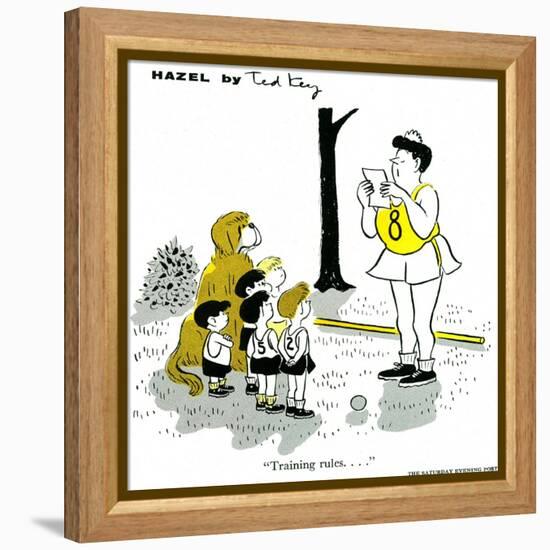 Hazel Cartoon-Ted Key-Framed Premier Image Canvas