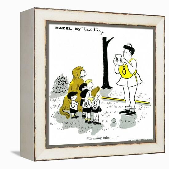 Hazel Cartoon-Ted Key-Framed Premier Image Canvas