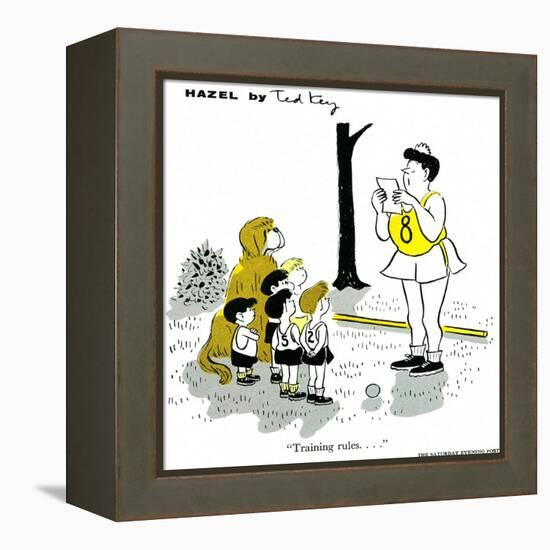 Hazel Cartoon-Ted Key-Framed Premier Image Canvas