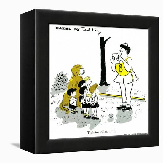 Hazel Cartoon-Ted Key-Framed Premier Image Canvas