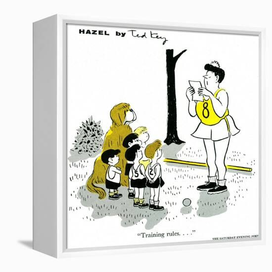 Hazel Cartoon-Ted Key-Framed Premier Image Canvas