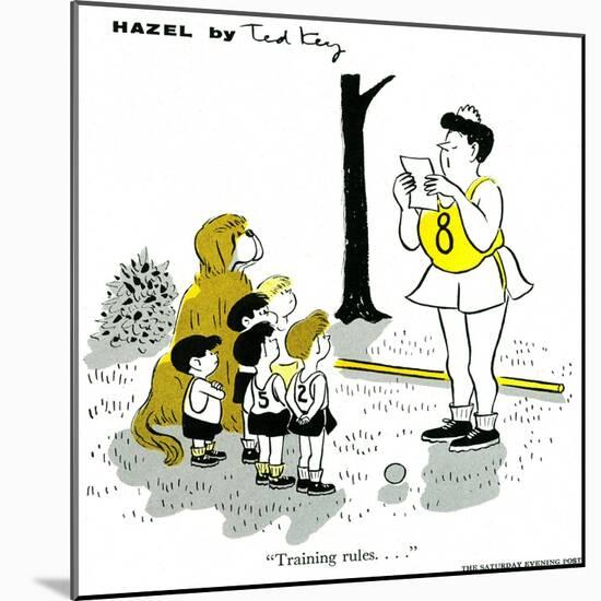 Hazel Cartoon-Ted Key-Mounted Giclee Print