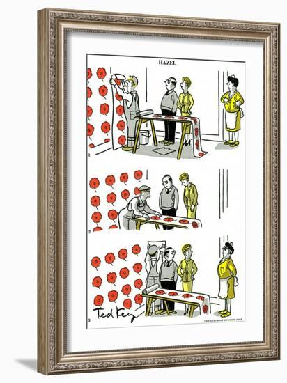 Hazel Cartoon-Ted Key-Framed Giclee Print