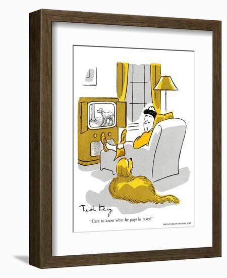 Hazel Cartoon-Ted Key-Framed Giclee Print