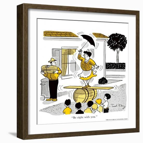 Hazel Cartoon-Ted Key-Framed Giclee Print