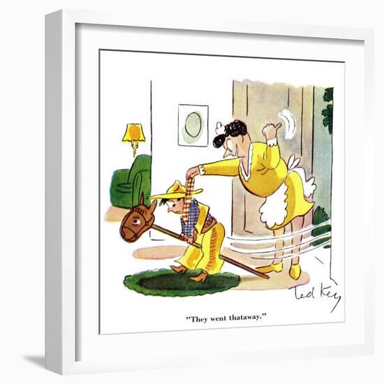 Hazel Cartoon-Ted Key-Framed Giclee Print