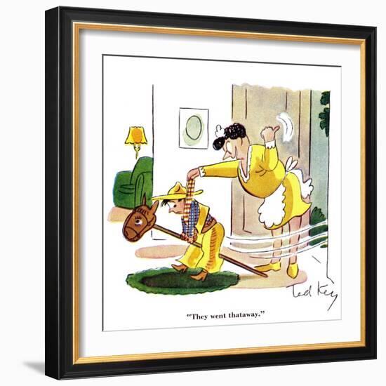 Hazel Cartoon-Ted Key-Framed Giclee Print