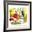 Hazel Cartoon-Ted Key-Framed Giclee Print