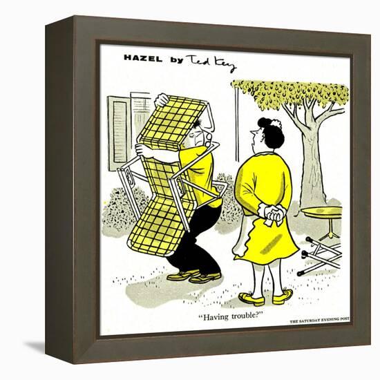 Hazel Cartoon-Ted Key-Framed Premier Image Canvas