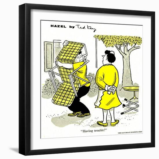 Hazel Cartoon-Ted Key-Framed Giclee Print