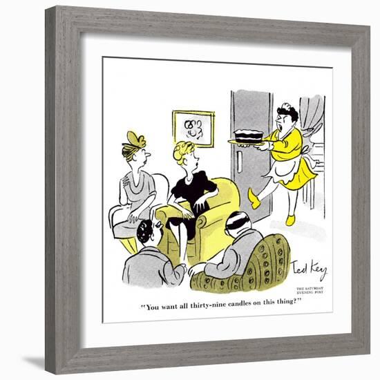 Hazel Cartoon-Ted Key-Framed Premium Giclee Print