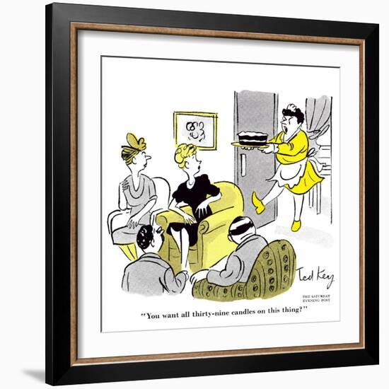 Hazel Cartoon-Ted Key-Framed Premium Giclee Print