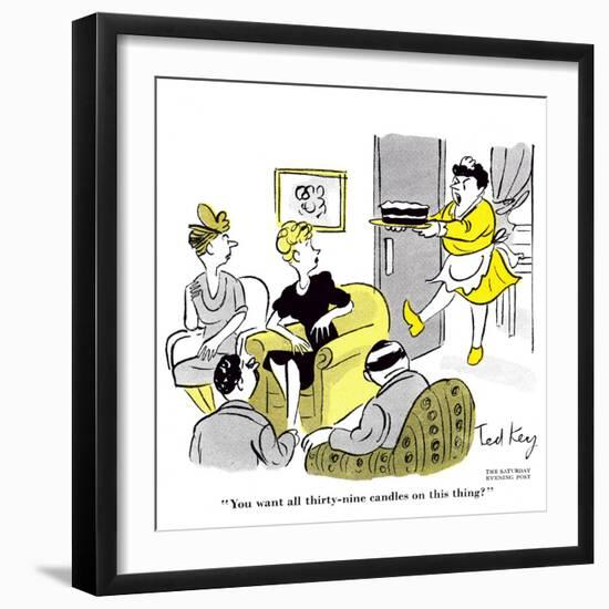 Hazel Cartoon-Ted Key-Framed Premium Giclee Print