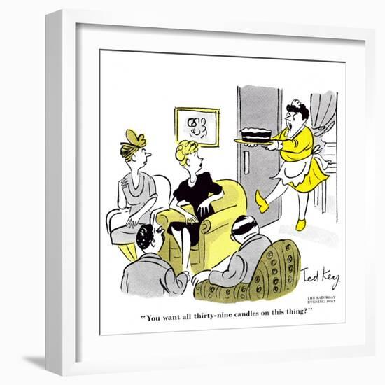 Hazel Cartoon-Ted Key-Framed Premium Giclee Print